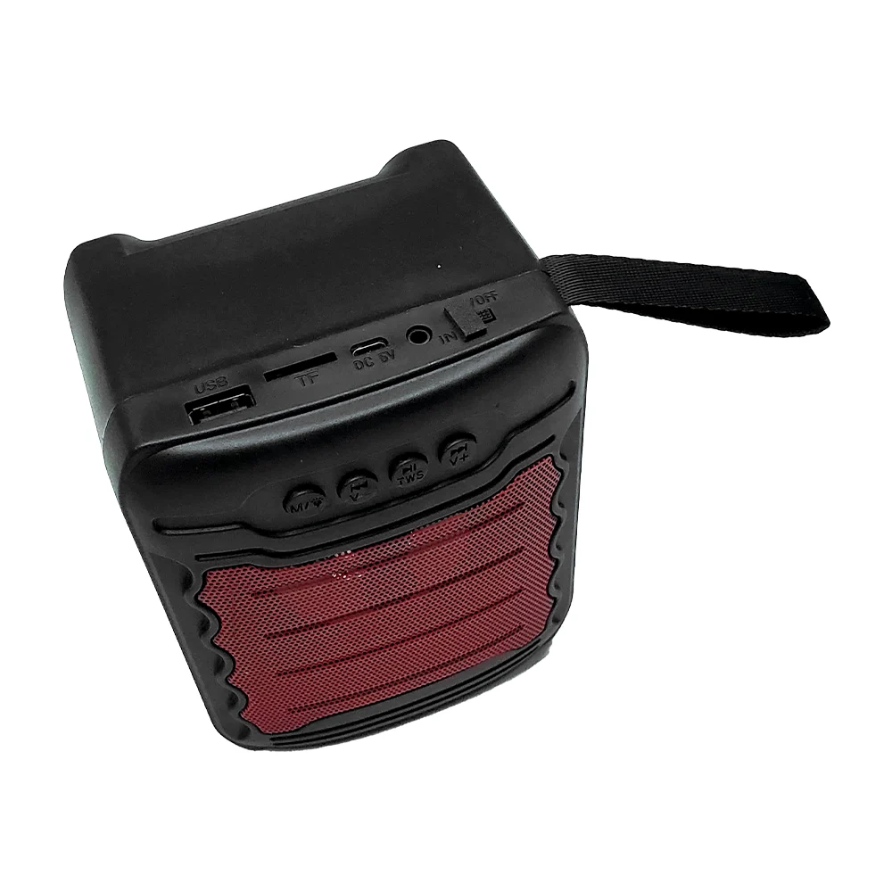 Mini bocina portátil bluetooth speaker puertos usb y sd con luz led / abs3108 / abs-3108