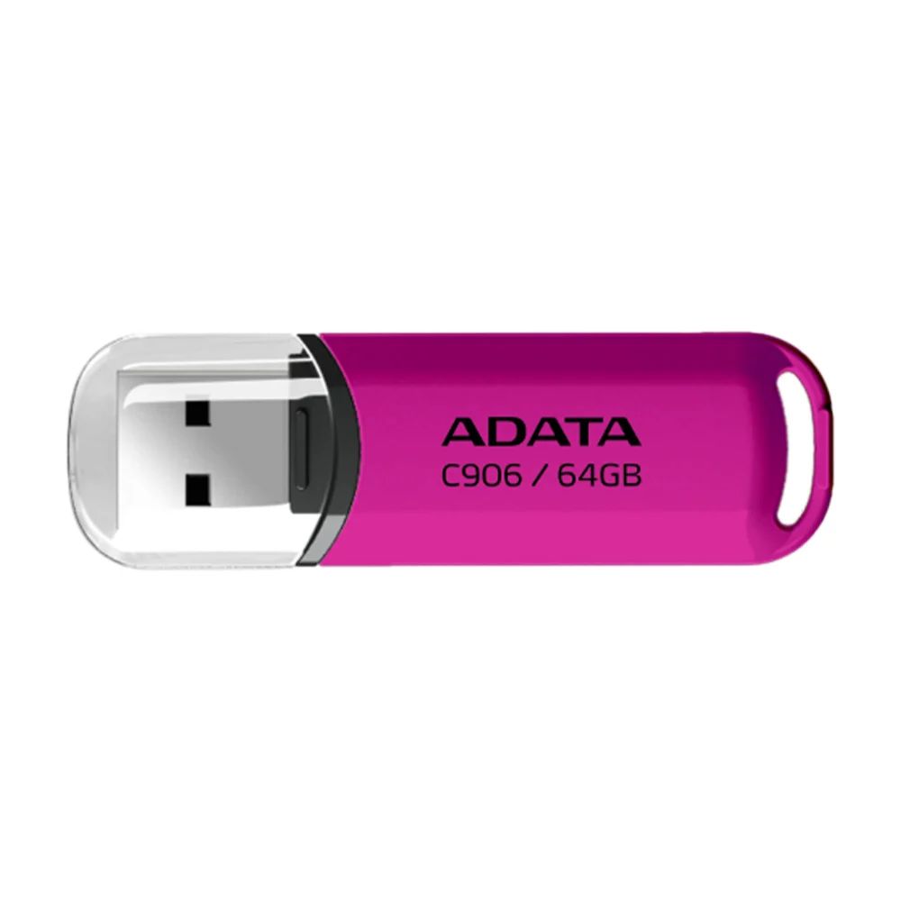 Memoria flash adata ac906 de 64bg con usb 2.0 en color rosa / ac906-64g-rpp