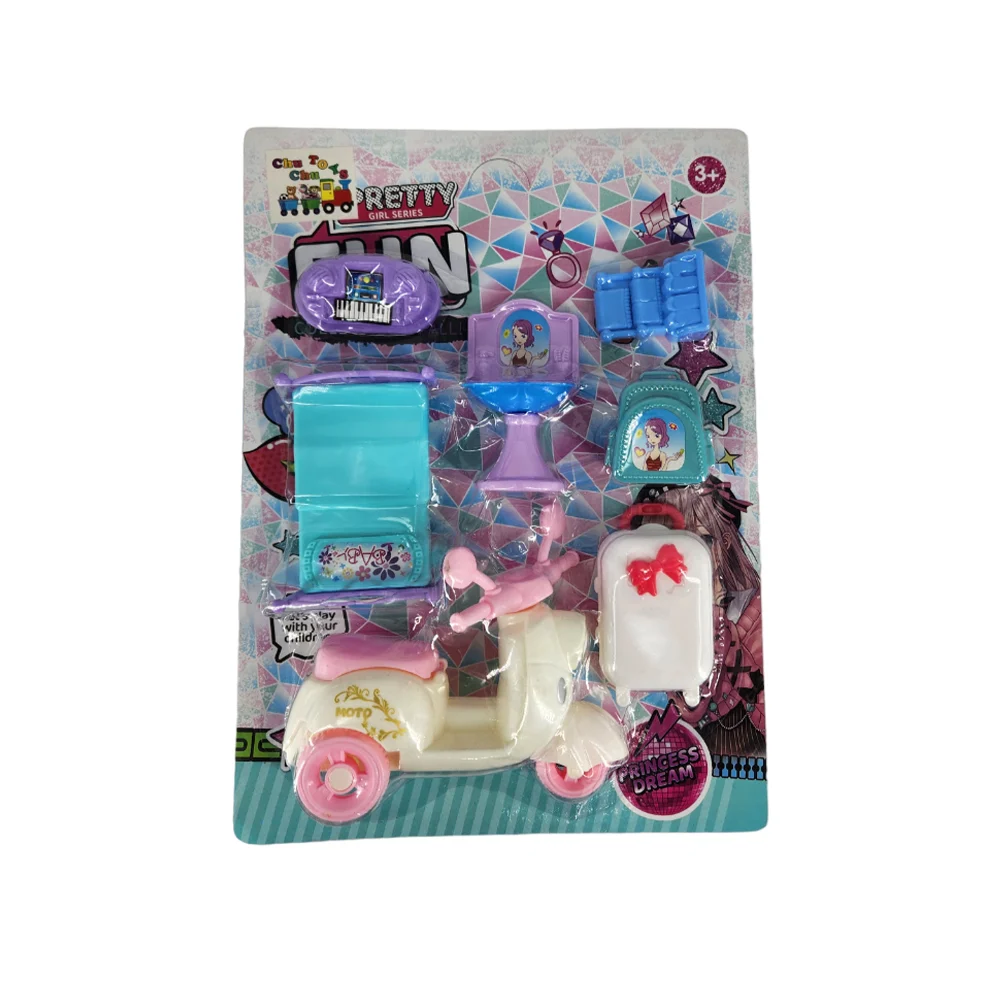 Blíster con 7 accesorios de juguete para muñecas / pretty girl series fun / ch-2061