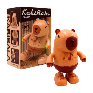 Figura bailarina en forma de capibara con luz y sonido, variedad de c…