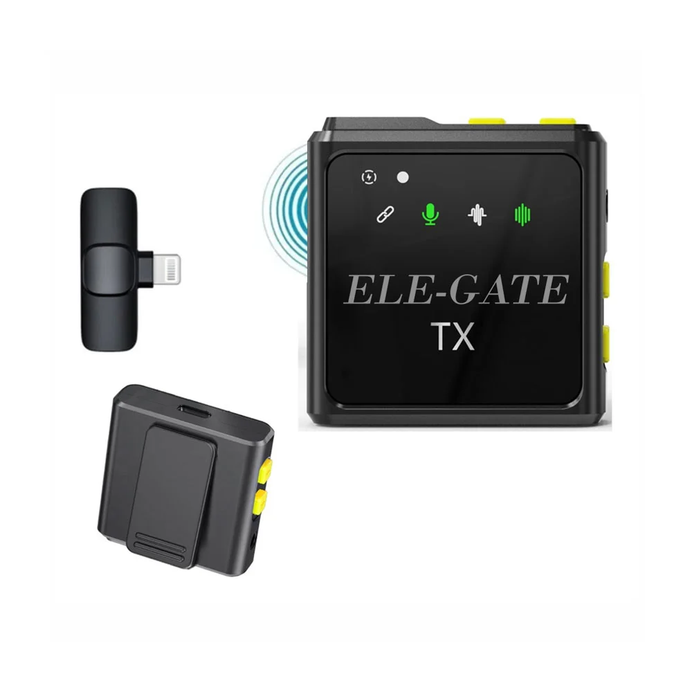 Micrófono de solapa inalámbrico bluetooth lavalier profesional para iphone