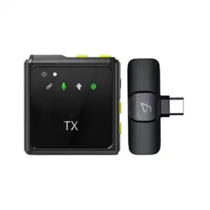 Micrófono de solapa inalámbrico bluetooth lavalier profesional para e…