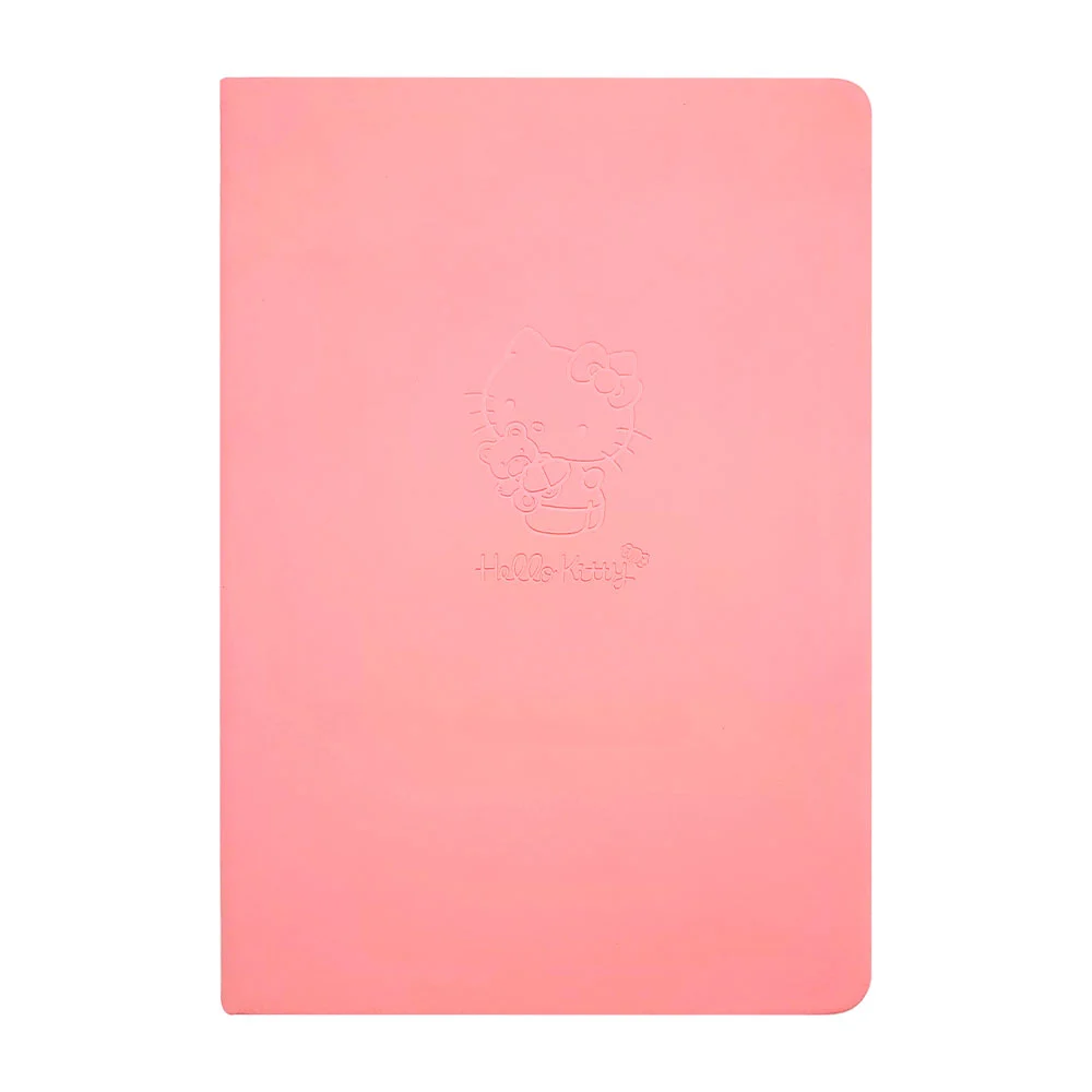Libreta de raya con tapa dura y diseño de hello kitty, variedad de colores / aes-1218