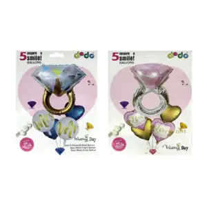 Set con 5pz de globos con diseño de anillo / variedad de colores / af…
