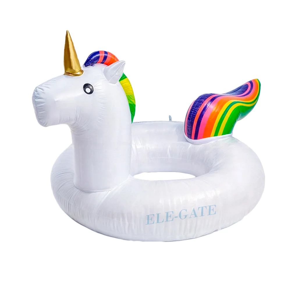 Salvavidas flotador inflable en forma de unicornio para piscina o playa / alb.05