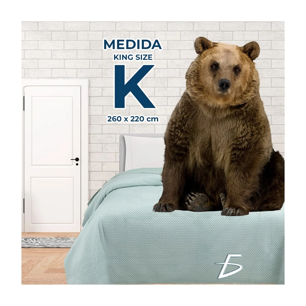 Edredón colcha cubrecama de microfibra para cama king size, variedad de colores / 260x220cm