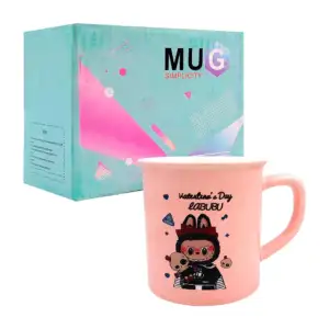 Taza de cerámica con estampado de labubu, 9.7x10.5cm / valentines day…