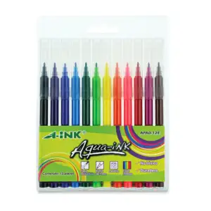Paquete con 12 plumones delgados a-ink aqua-ink punta de 2mm / apad-1…