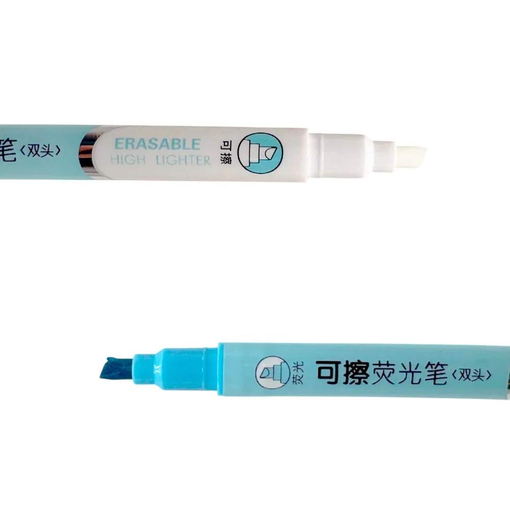 Paquete con 6 plumones de colores dobles con tinta borrable / h803