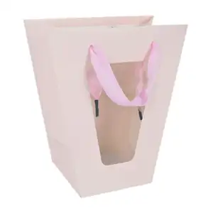 1pza Bolsa mediana de cartón para regalo, variedad de colores / ar270