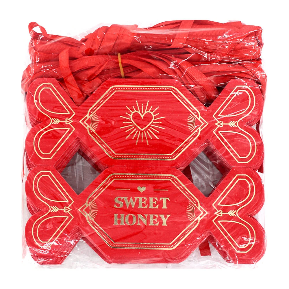 Paquete con 25pz de cajas para regalo en forma de moño con liston, variedad de colores y diseños / ar304