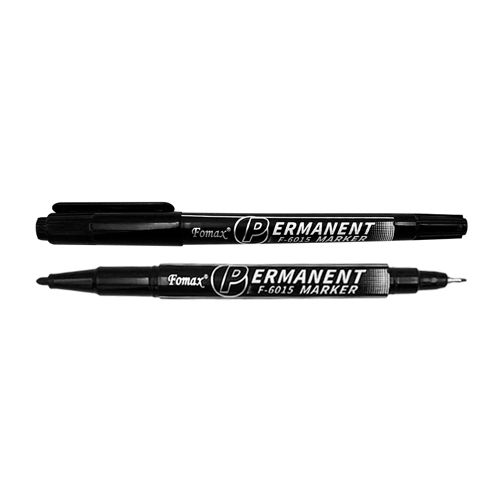1pza Marcador permanente de doble punta, variedad de colores / permanent marker / f-6015 / ar370