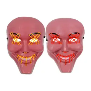 Máscara para halloween con diseño de la purga sonriente 2, con tira d…