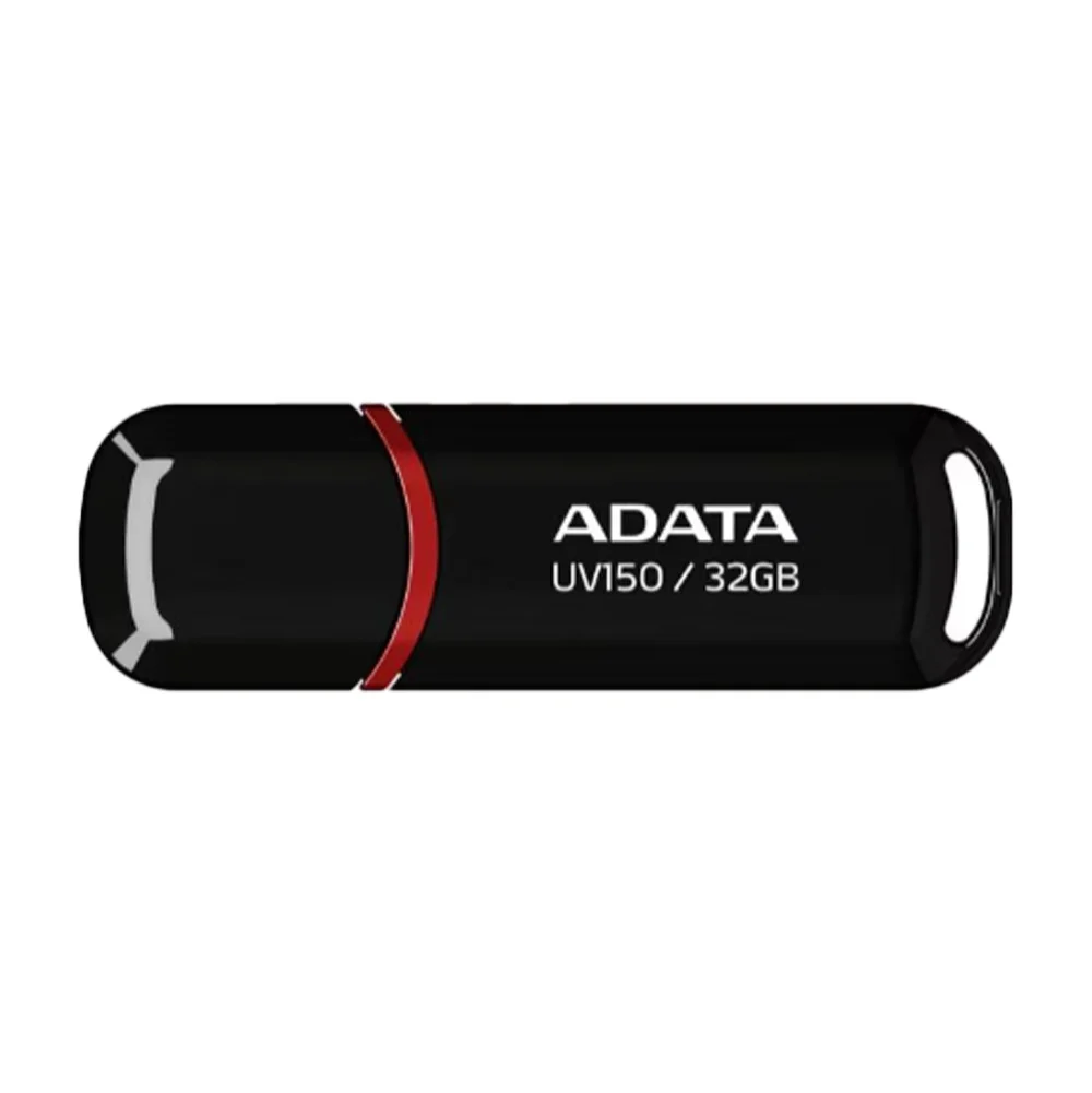 1pza Memoria usb externa de 32gb, con tapadera y hoyuelo para colgar, para computadoras, consolas y/o dispositivos varios / auv150-32g / uv150 / adata