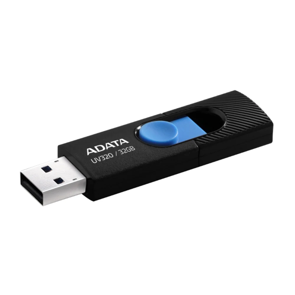 Memoria usb 3.2 flash drive adata con capacidad de 32gb en color negro con azul / uv320