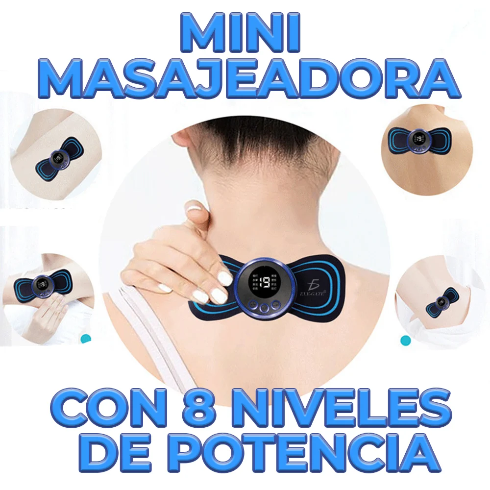 Mini masajeador cervical multifuncional con 8 niveles de potencia