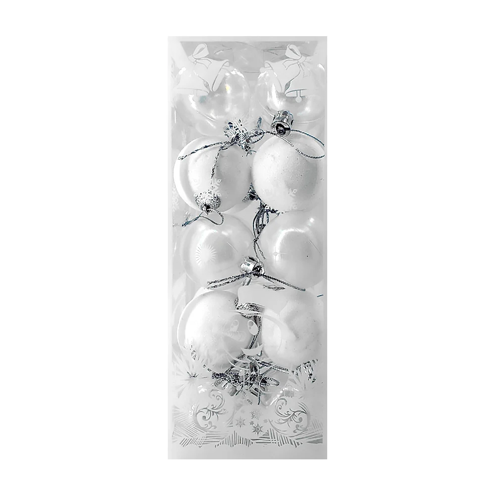Paquete de 20 esferas navideñas con diseño mate, efecto tornasol y diamantadas, variedad de colores / ay-819