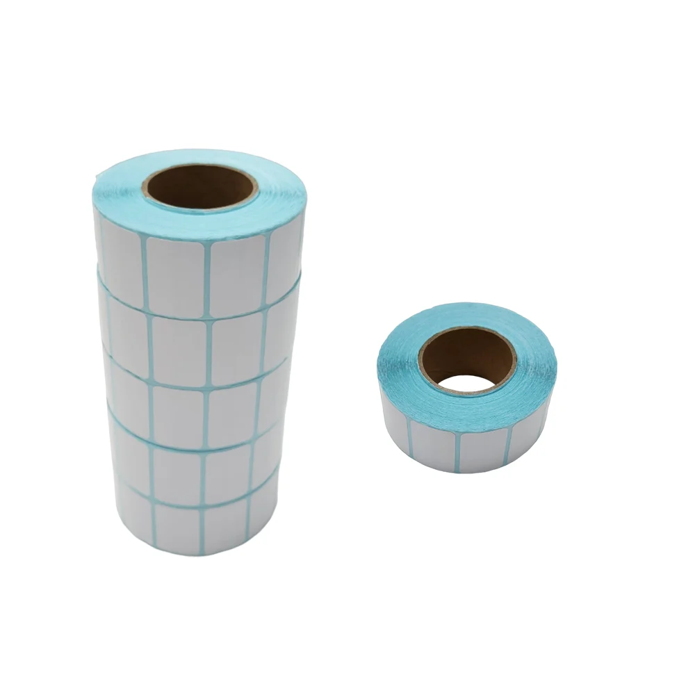 Rollo de etiquetas blancas adhesivas para superficies de 3x2cm / aa-1093-4