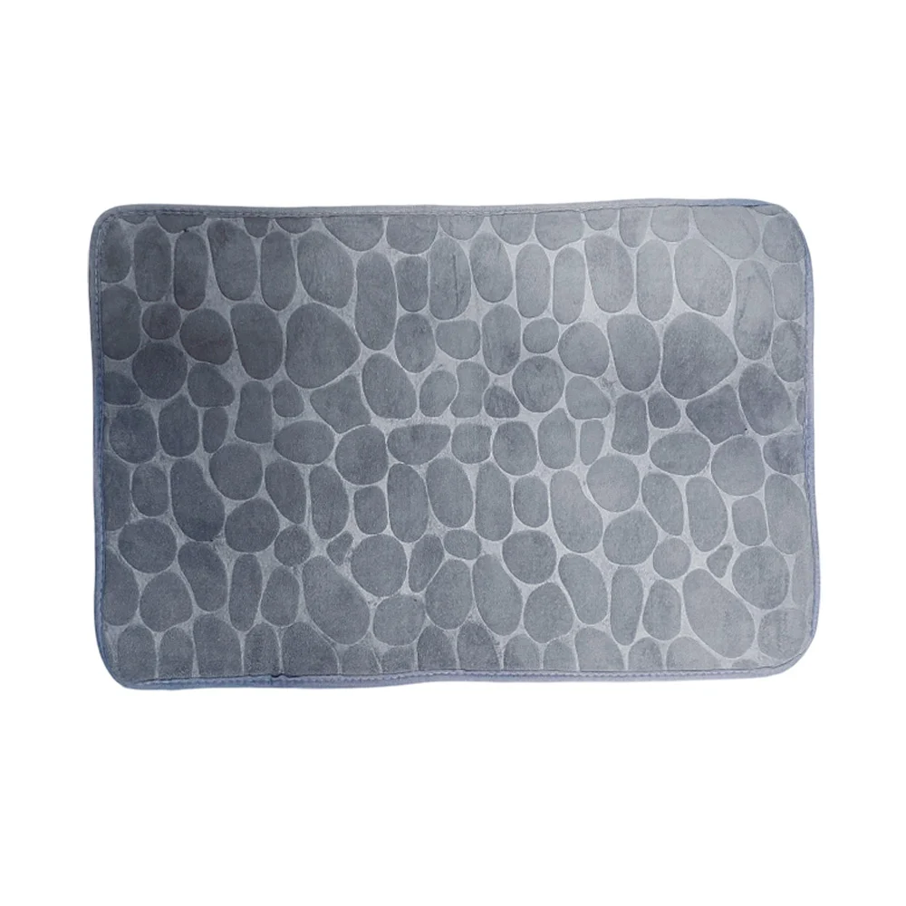 Tapete rectangular afelpado con diseño relieve de círculos 50x80cm, variedad de colores / ao-308