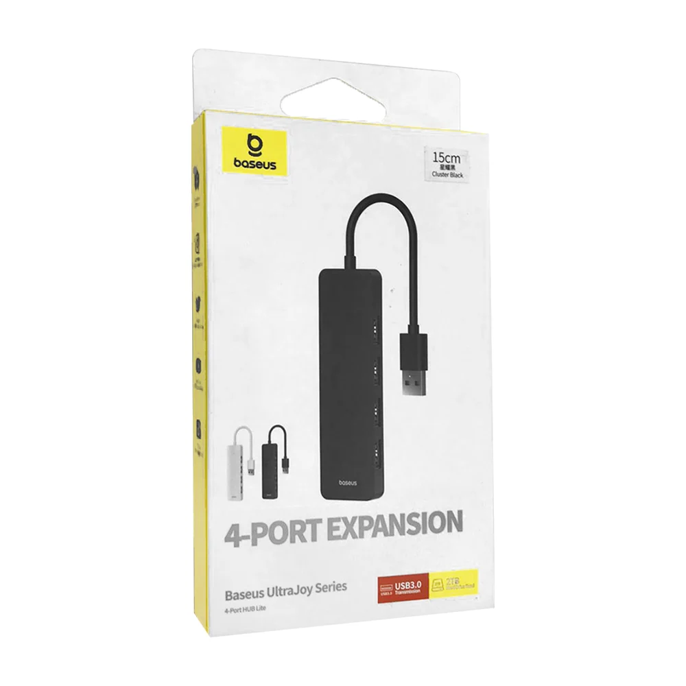 Adaptador hub usb 3.0 baseus con 4 puertos usb, 15cm / b0005280b111-00