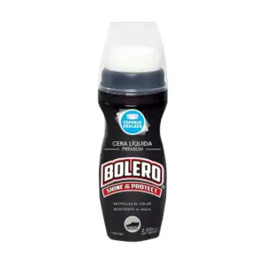 Cera líquida bolero color negro con aplicador ovalado para calzado 60…