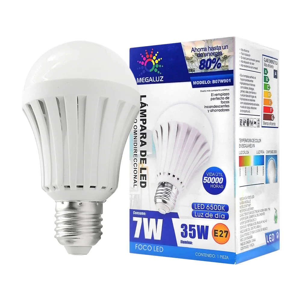 Foco led tipo omnidireccional enciende al detectar sonido 7 watts / 139511