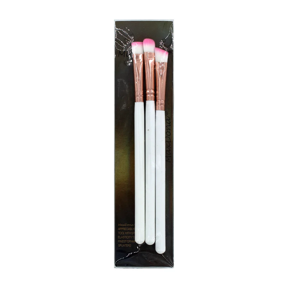 Blíster con 3 brochas aplicadores para maquillaje de distintos tipos / maxdona / b063