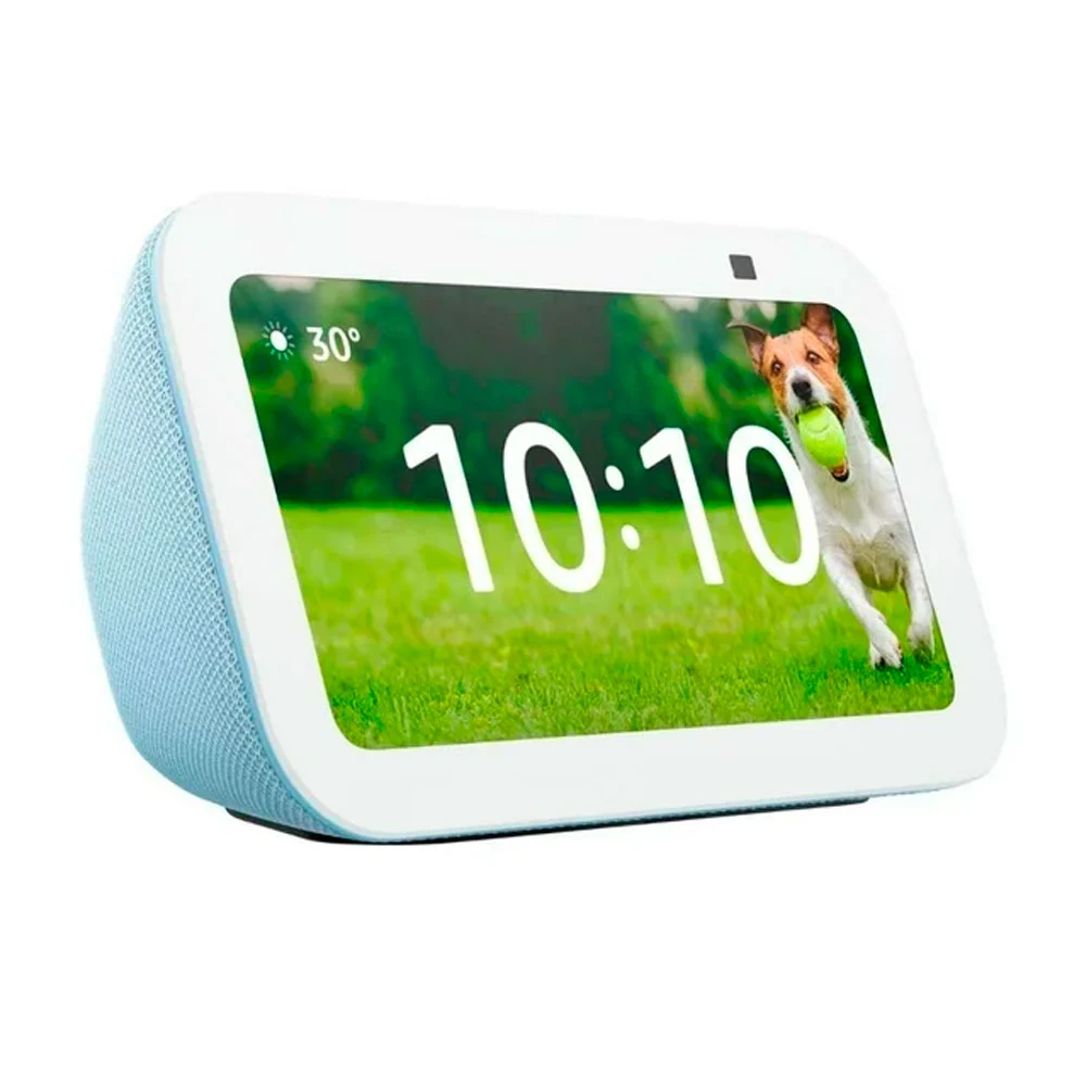 Pantalla inteligente alexa amazon echo show 5 3ra generación con potencia en sonido claro y grave, en color azul claro / b09b2srgxh / alexa pantalla