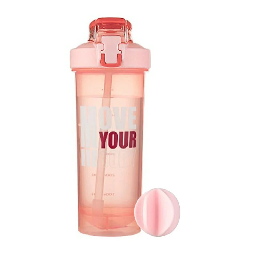Botella vaso deportivo shaker mezclador para proteína, variedad de colores / move needs daily body / 8896