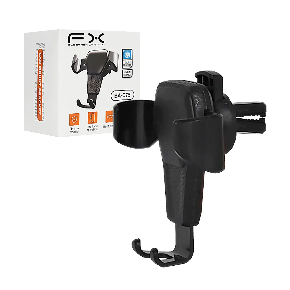 Soporte fx de celular ajustable con rotación 360° para automóvil / car mount bracket / ba-c75