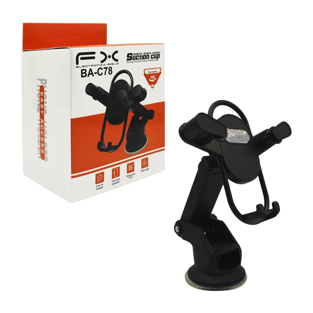 Soporte ajustable fx con ventosa y brazo móvil para teléfono celular / ba-c78
