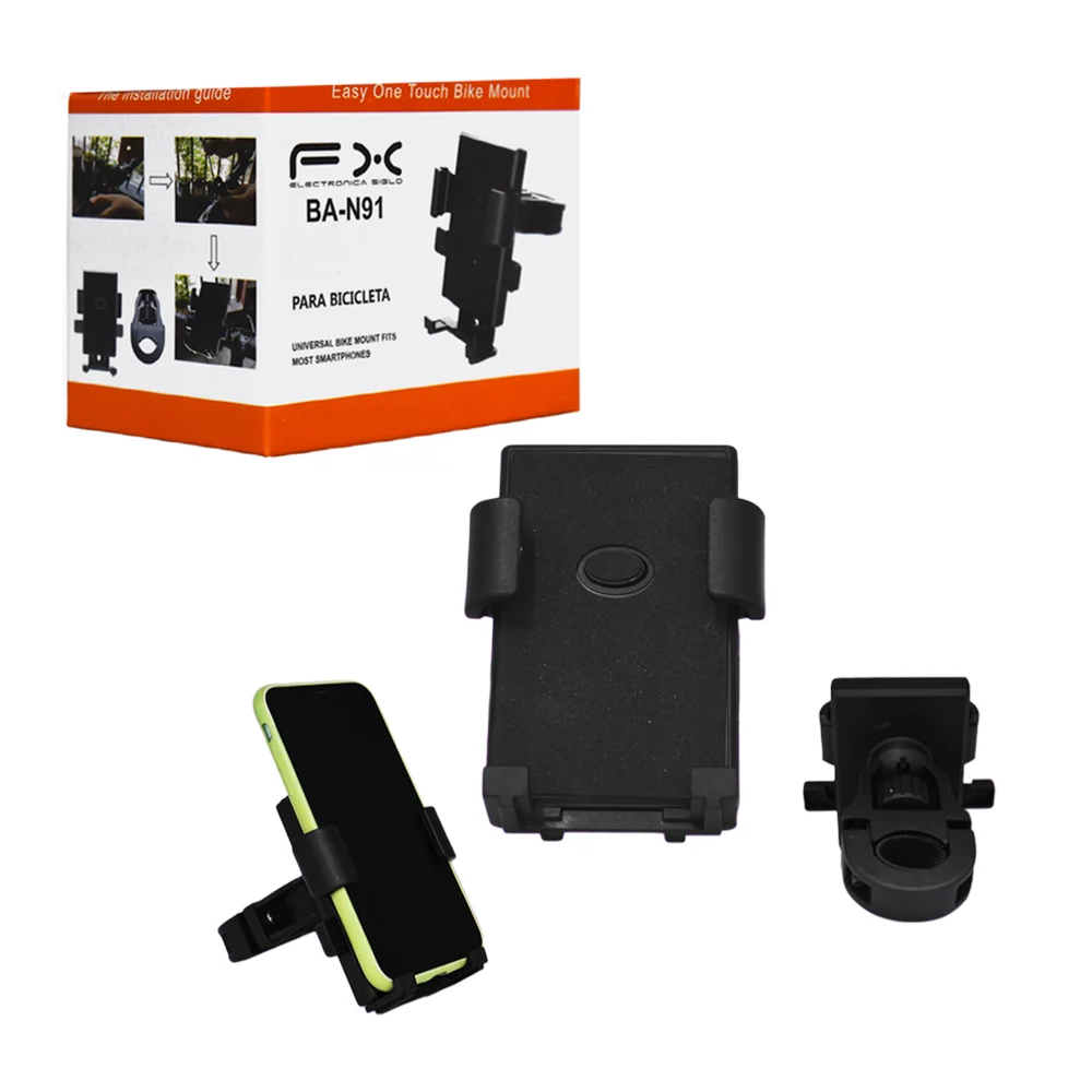 Soporte universal para celular ajustable y adherible para bicicleta, variedad de usos / ba-n91