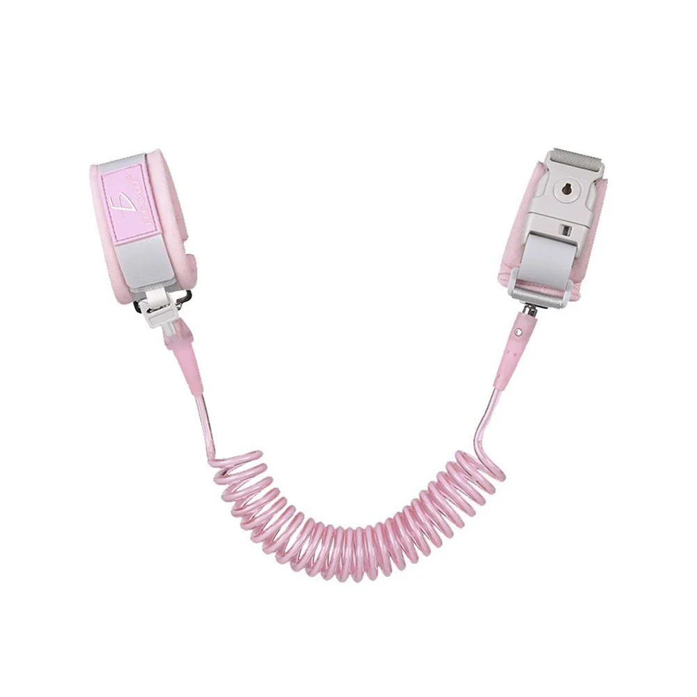 Brazalete arnés de seguridad anti extravió para niños con resorte estirable, variedad de colores