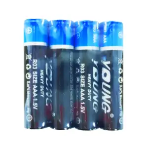 Blíster de 4 baterías young aaa de 1.5v / ba003