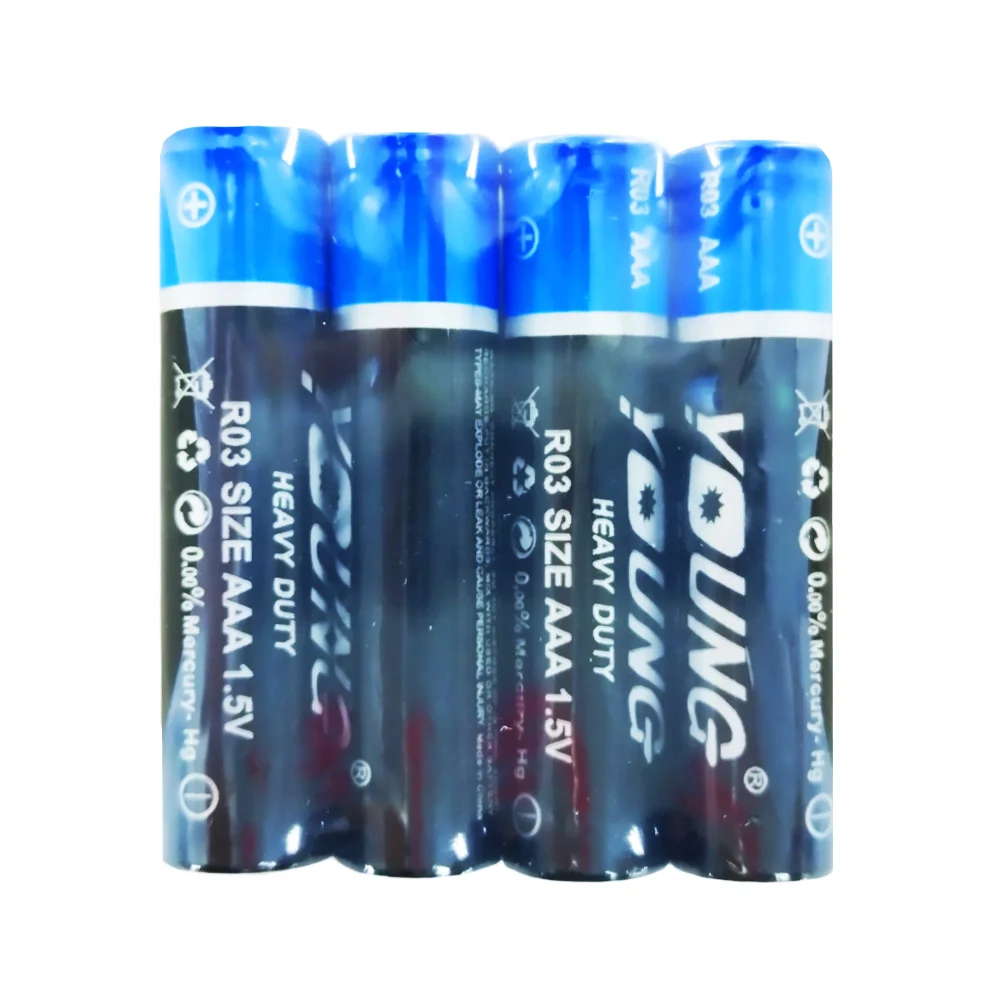 Blíster de 4 baterías young aaa de 1.5v / ba003