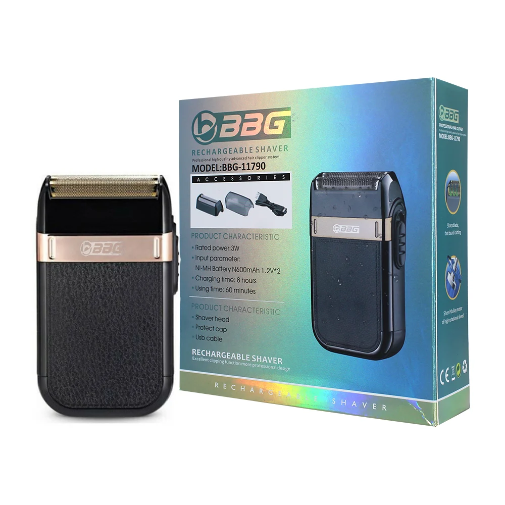Máquina afeitadora eléctrica recargable bbg, 1.2v / bbg-11790