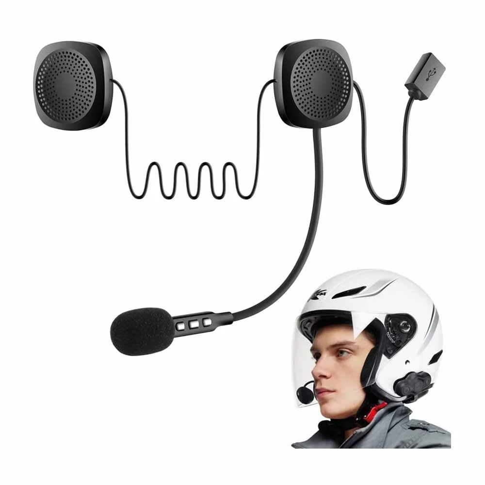 Audífonos bluetooth con micrófono para casco de motocicleta / my-7127