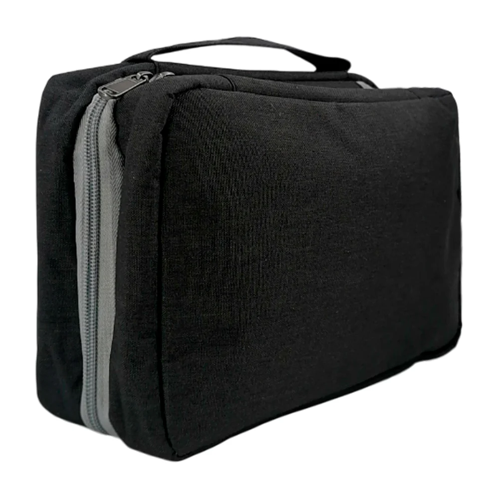 Bolsa tipo maletín para viaje, con 3 compartimientos, y 1 gancho para colgar, variedad de colores / 17x27cm
