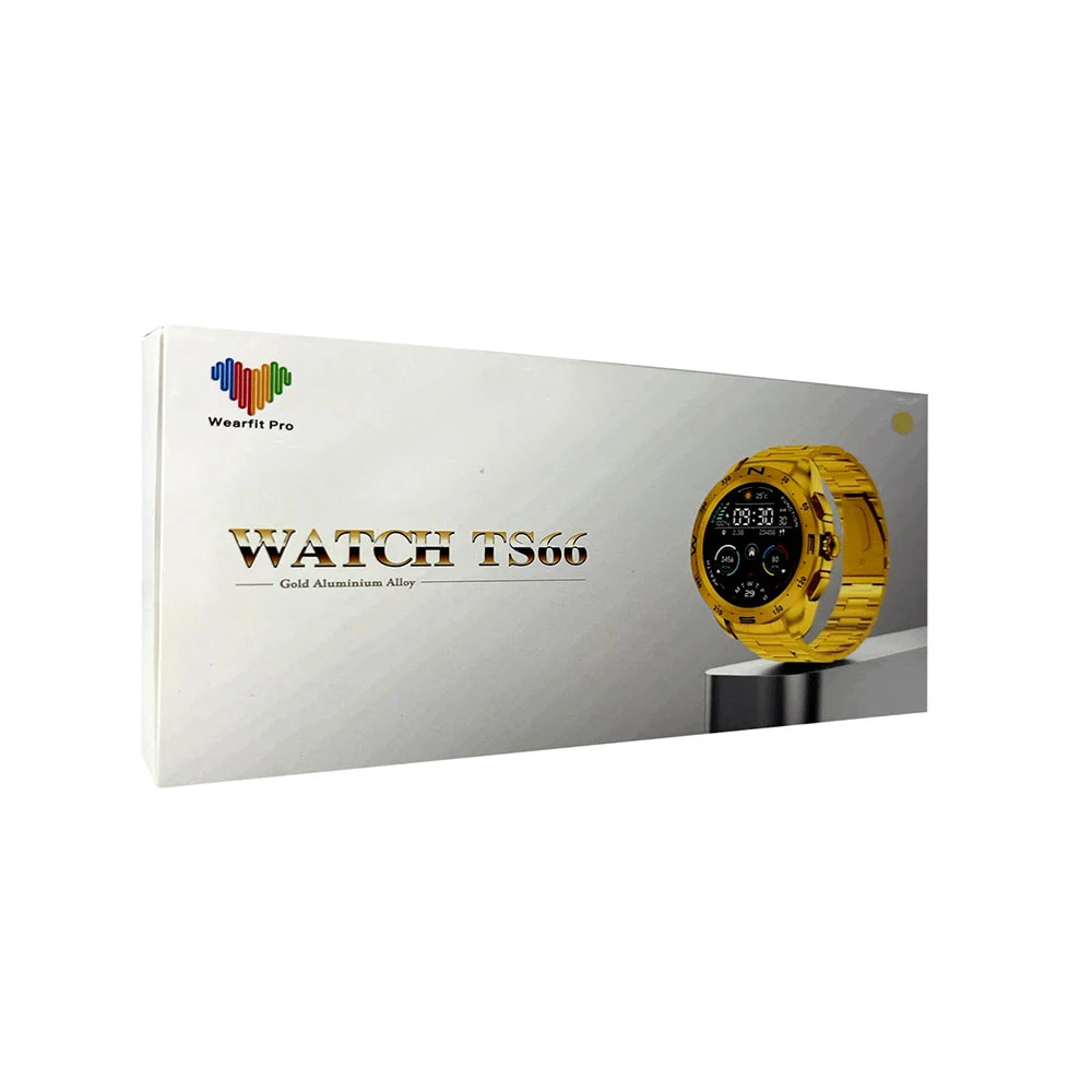 Reloj smartwatch redondo ts66 con carga inalámbrica y correa metálica / ts66