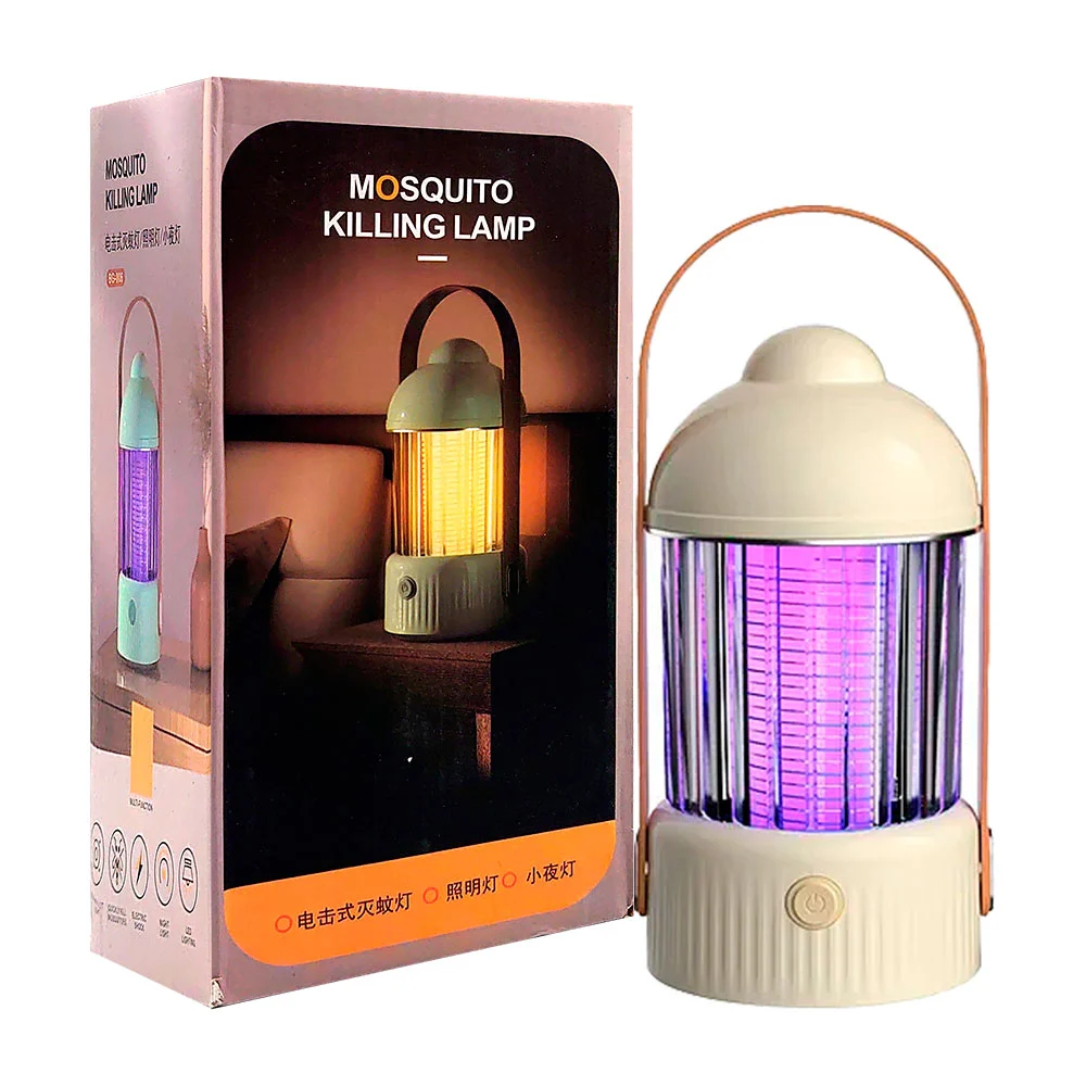 Lámpara eléctrica mata mosquitos usb con 3 tipos de iluminación, variedad de colores / bg-006