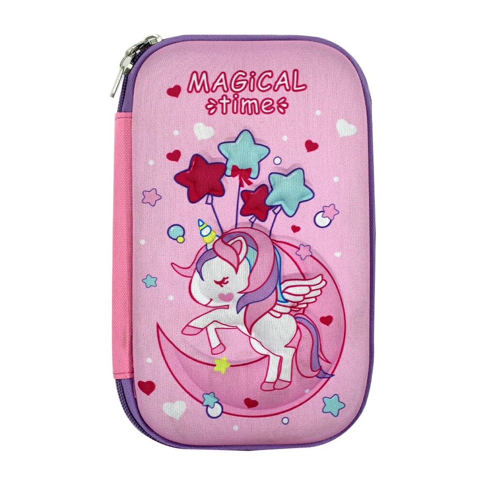 Estuche lapicera mediana con estampado animado en efecto 3d, variedad de diseños / bh-25 / X028