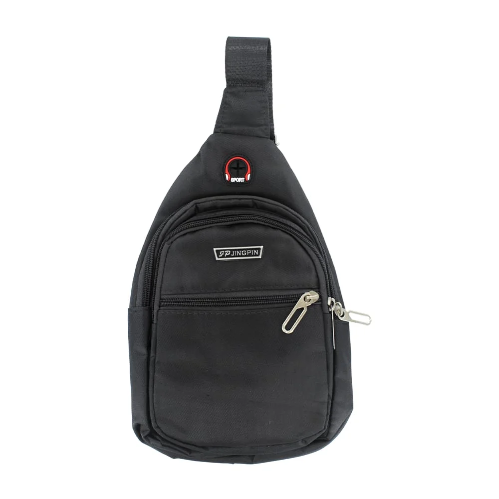 Mochila tipo mariconera jingpin de 3 compartimientos sin diseño, variedad de colores / bhb-9012