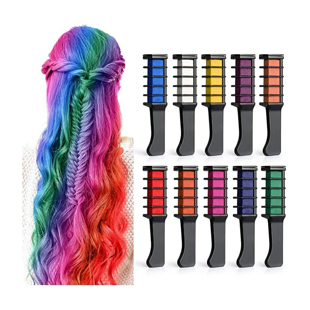 1pza Mini cepillo con tiza para teñir el cabello temporal, variedad de colores / big-001 / c199-130z