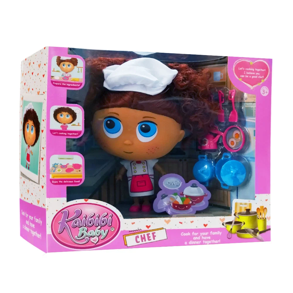 Muñeca chef kaibibi baby articulada, variedad de accesorios y modelos / bld289