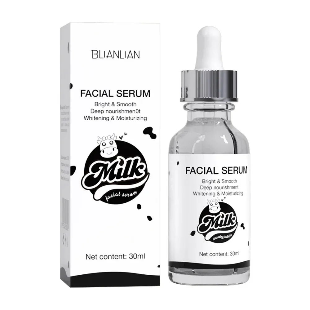 Suero facial en gotero con extracto de leche para proteger del daño del sol, 30ml / blianlian bll013