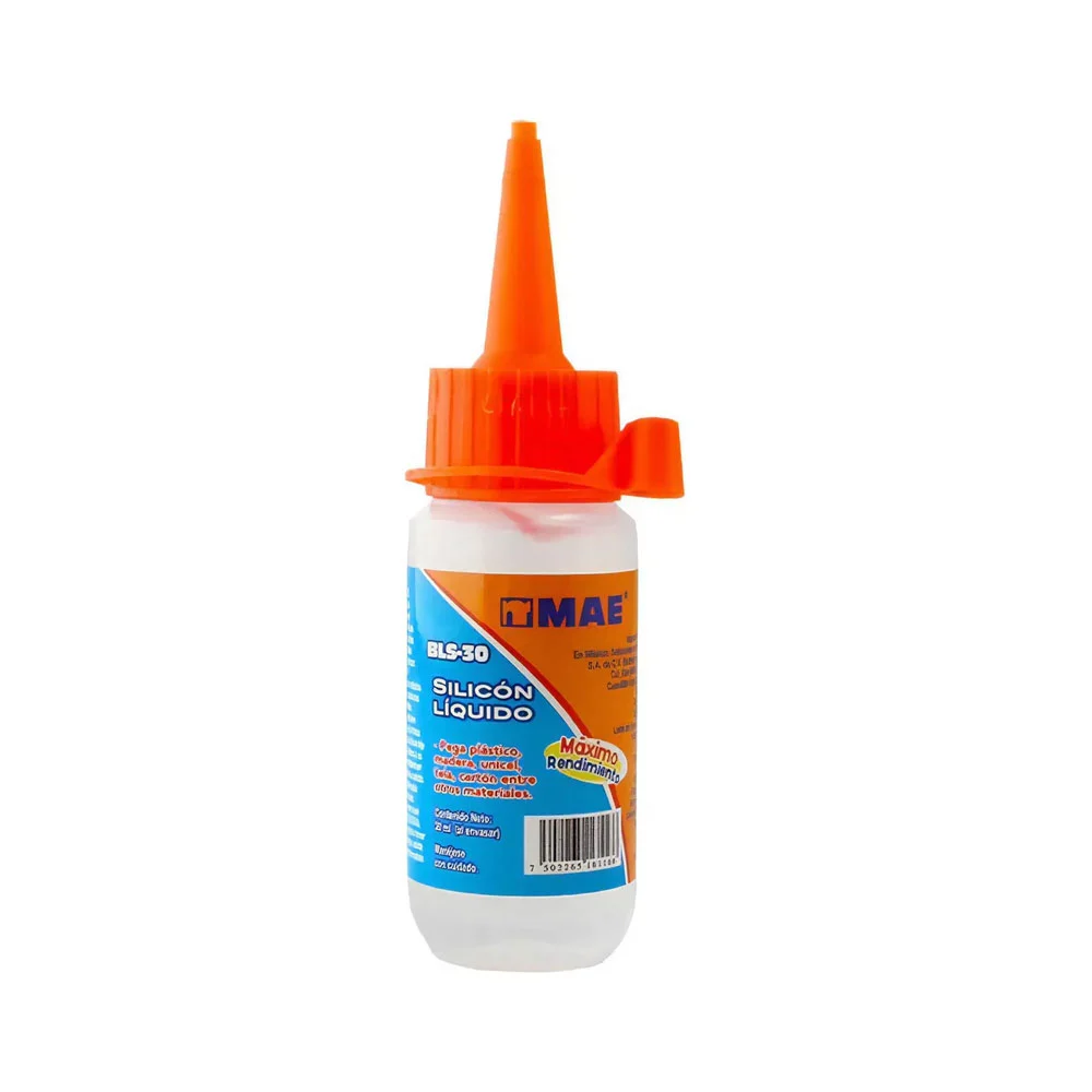 Bote de silicón líquido en frío mae 30ml, máximo rendimiento / bls-30