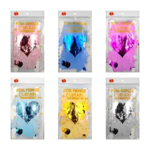 Cortina metálica para fiesta con diseño de mariposas, variedad de col…