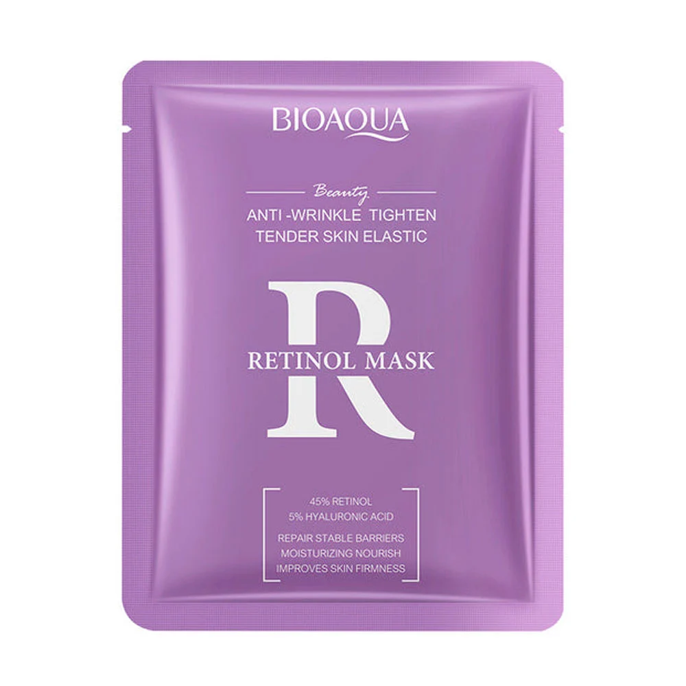 1pza mascarilla bioaqua antiarrugas con retinol y ácido hialurónico / retinol mask / bqy08121