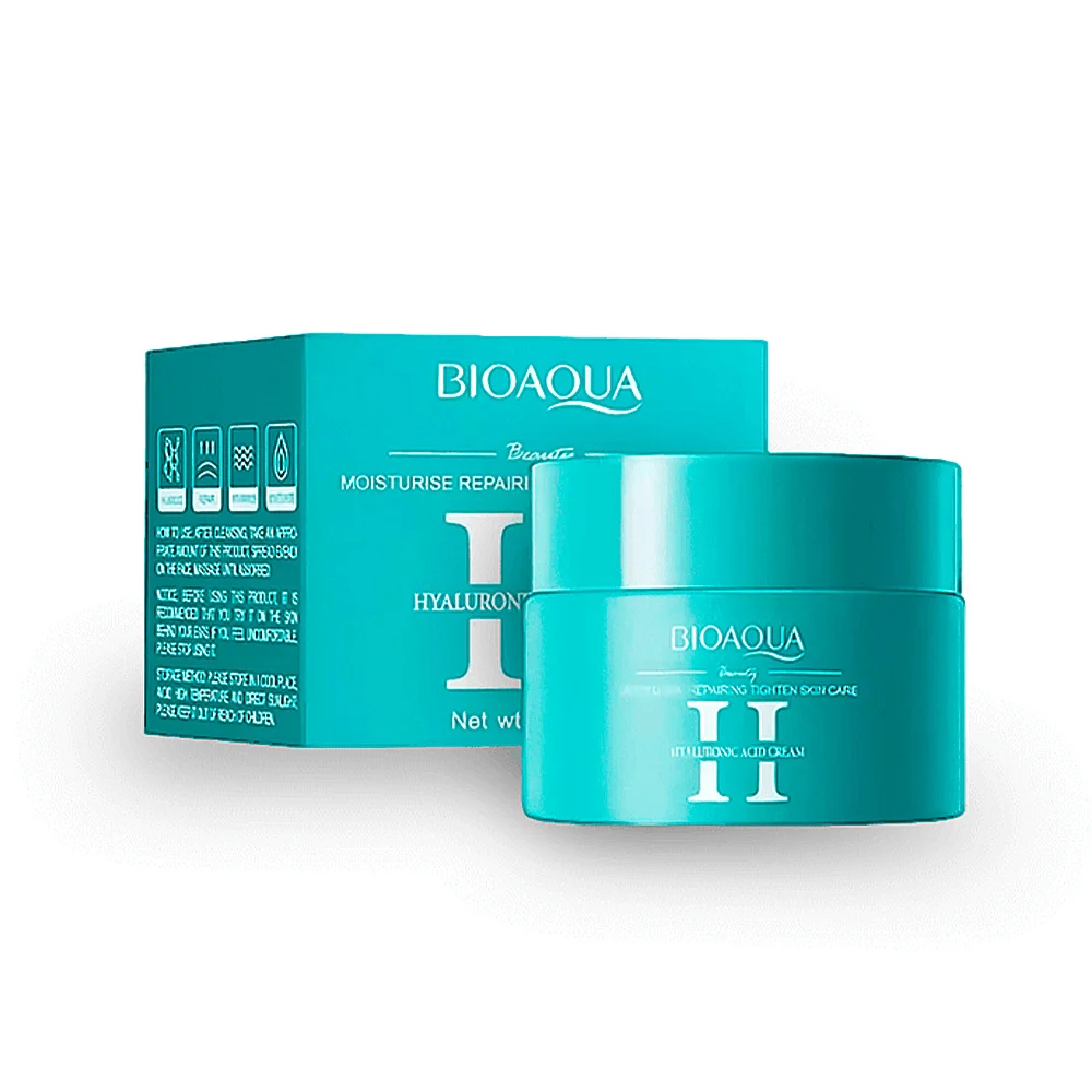 Crema facial hidratante y reparadora con ácido hialurónico, 60g / bioaqua / hyaluronic acid cream