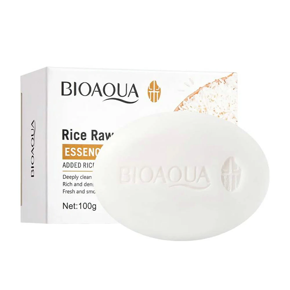 Barra de jabón corporal con extracto de arroz para aclarar la piel / bioaqua bqy45279 / bqy71174